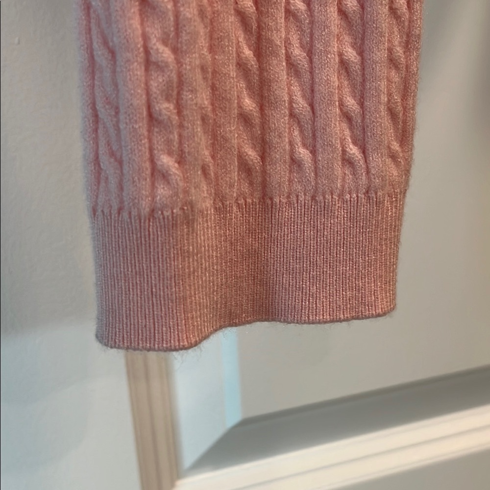 Pink Cropped Cardigan Sweater - Picture 5 of 8